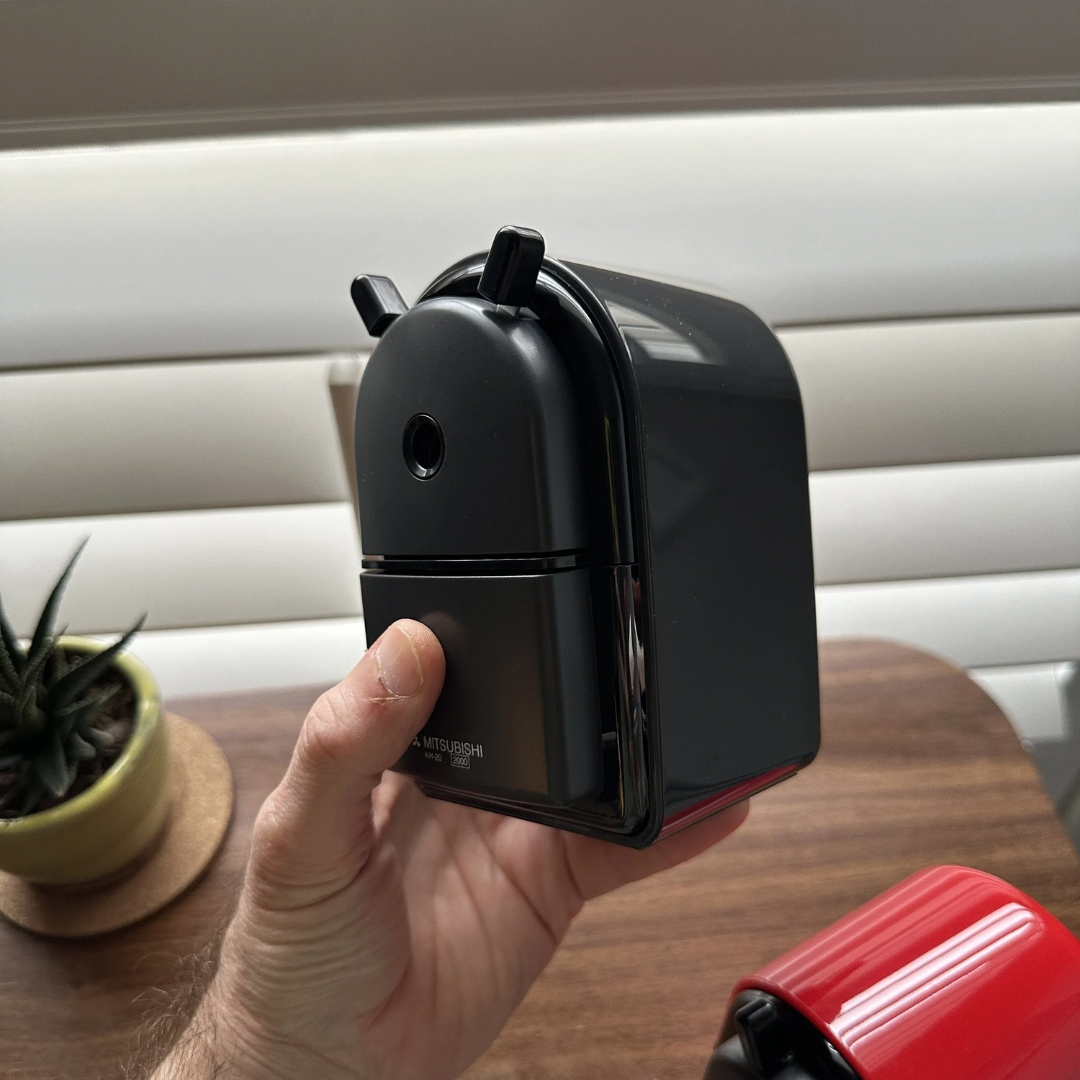 Uni Hand Crank Wooden Pencil Sharpener