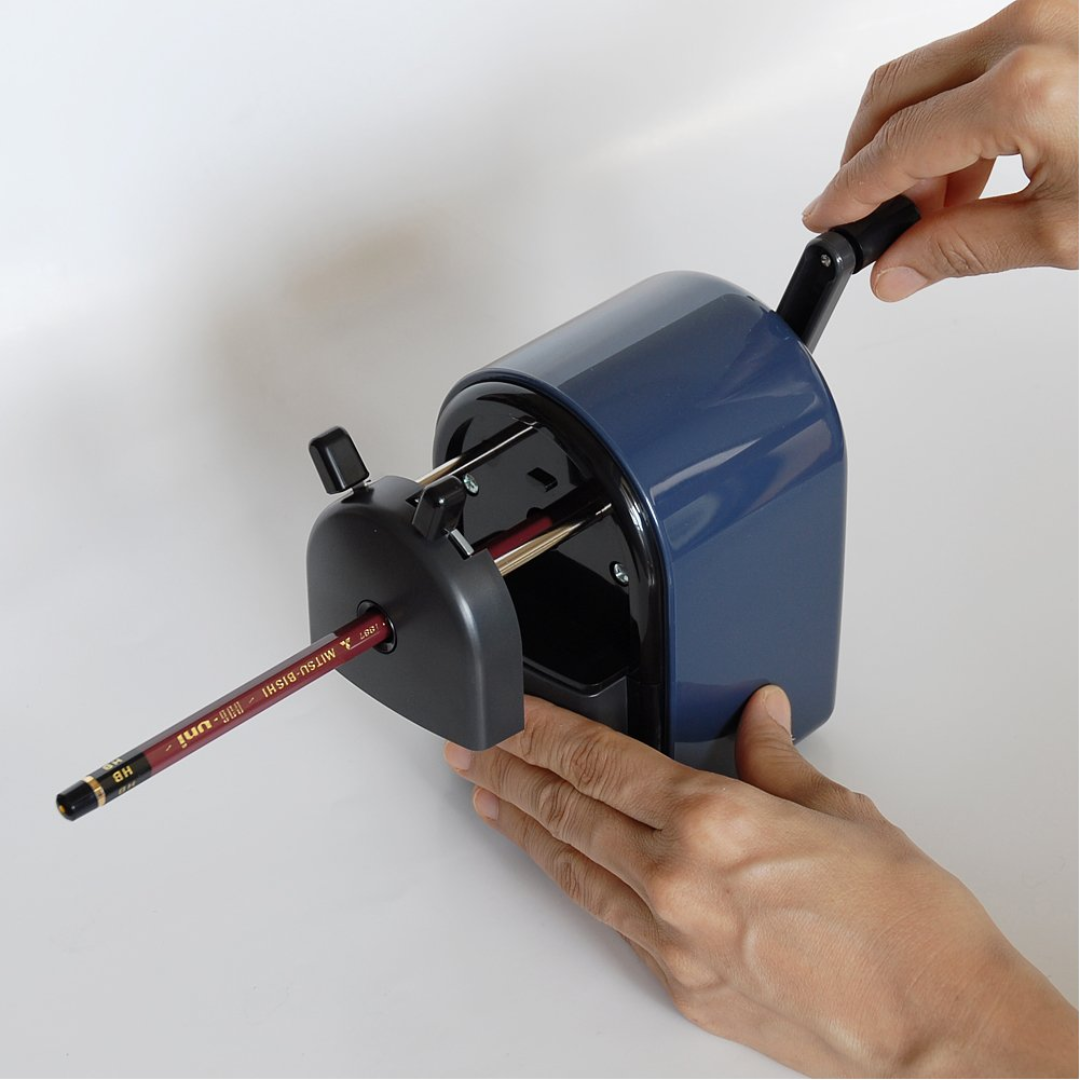 Uni Hand Crank Wooden Pencil Sharpener