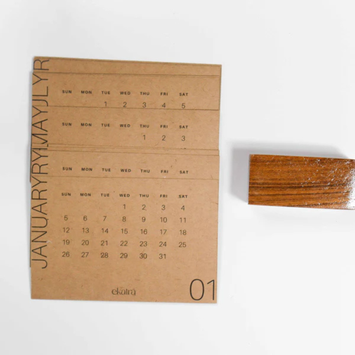 Ekatra Desk 2026 Calendar