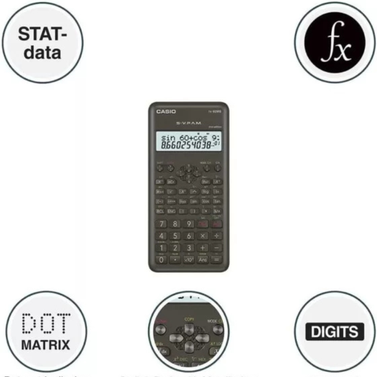 Casio Scientific Calculator FX82MS 2nd Edition