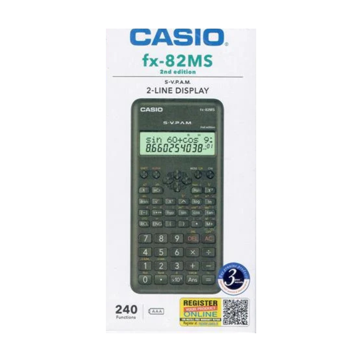 Casio Scientific Calculator FX82MS 2nd Edition