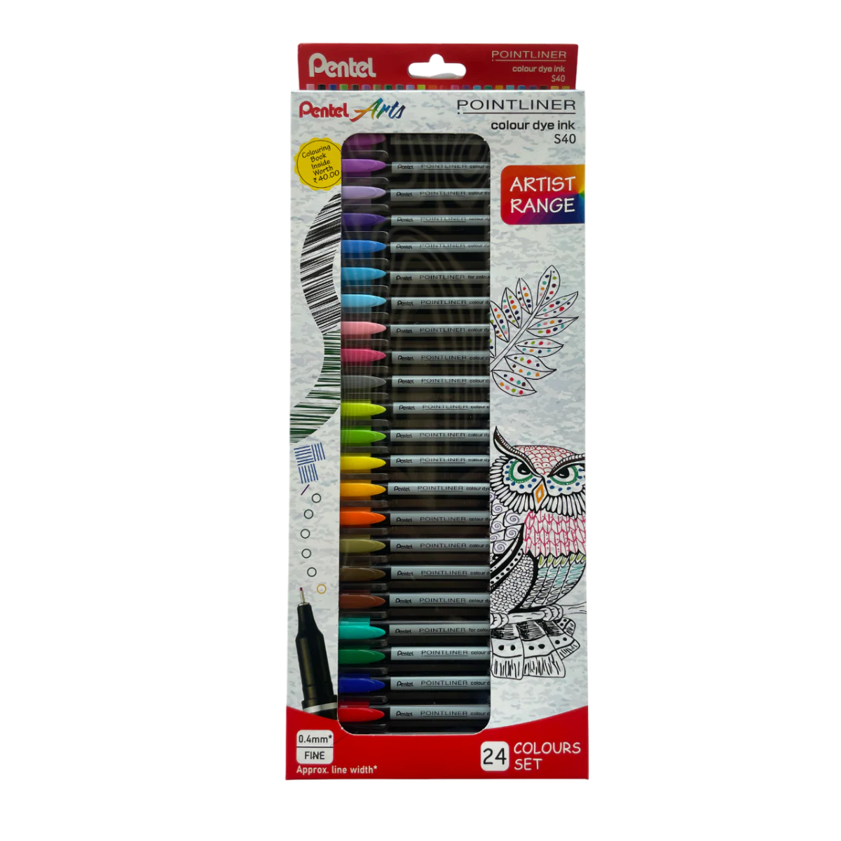 Pentel Artist Fineliner Pen Set
