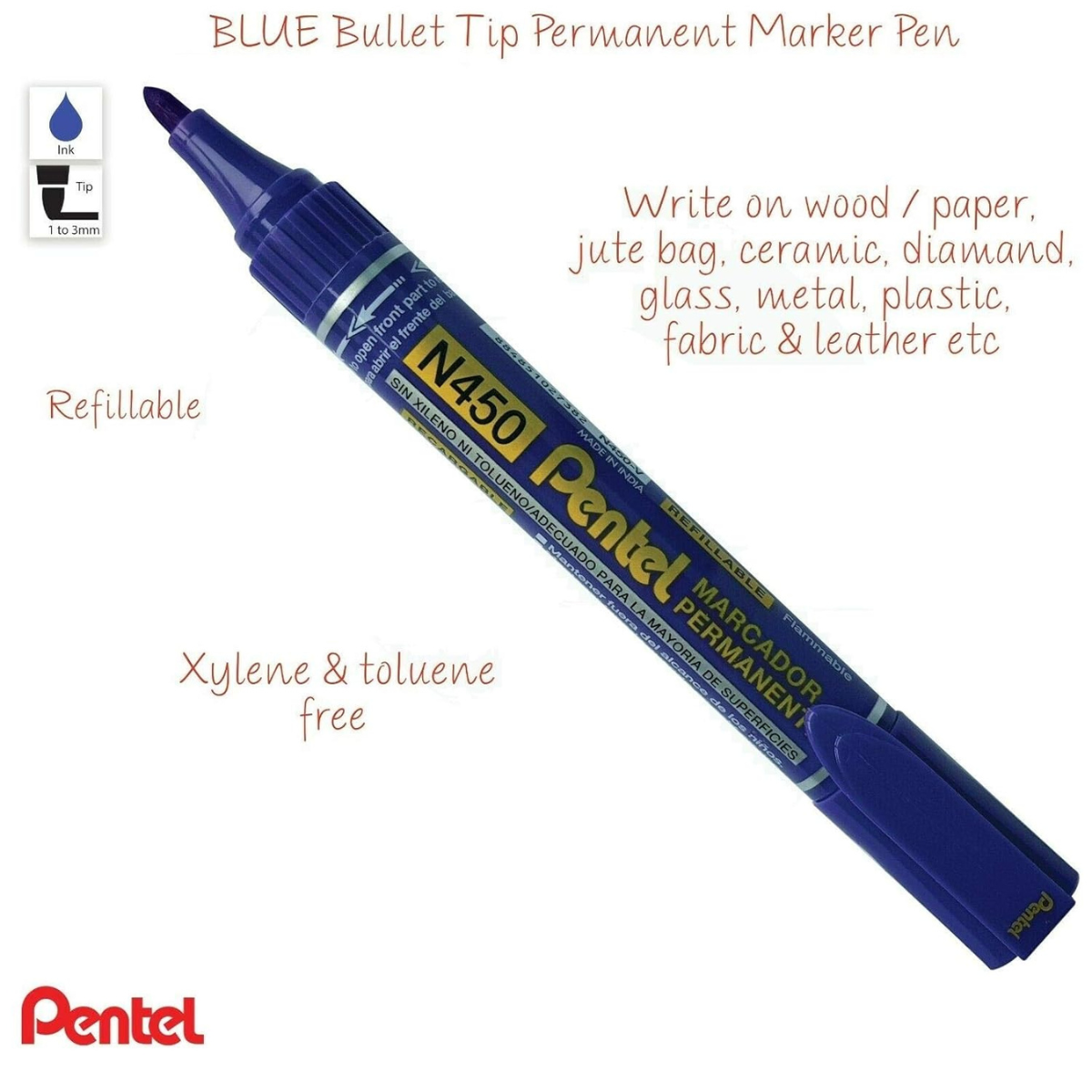 Pentel Xtra Large Permanent Marker Set