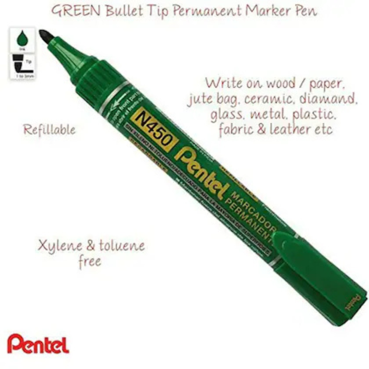 Pentel Xtra Large Permanent Marker Set