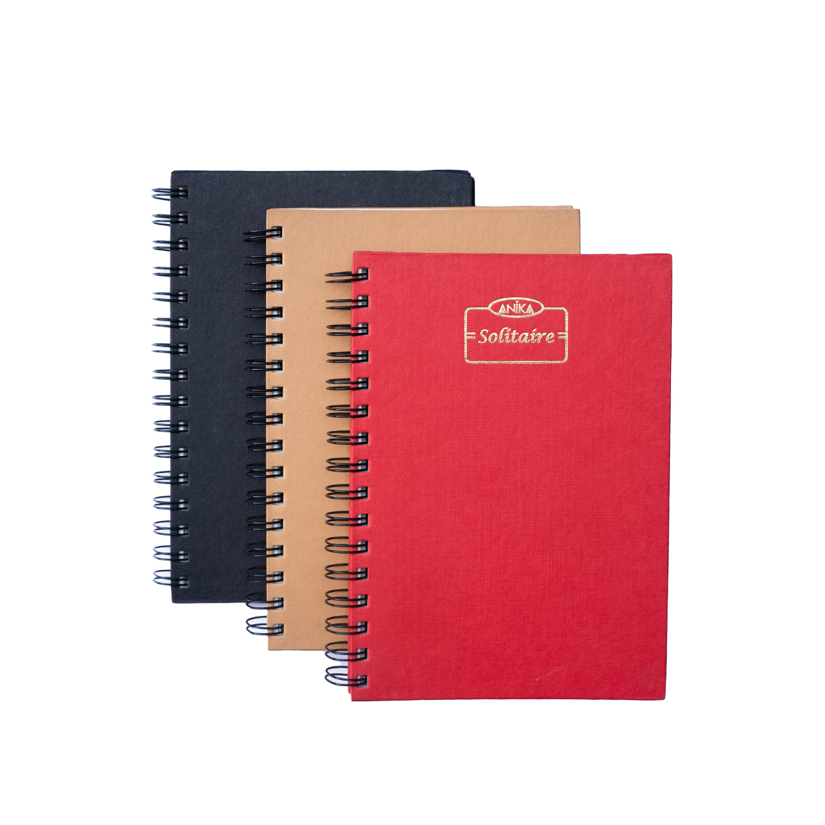 Anika Solitaire Ruled Wiro Notebook