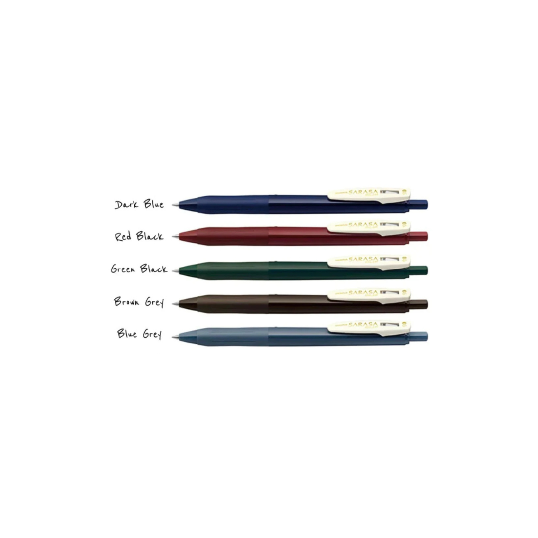 Zebra Sarasa Clip Vintage Gel Pen Set
