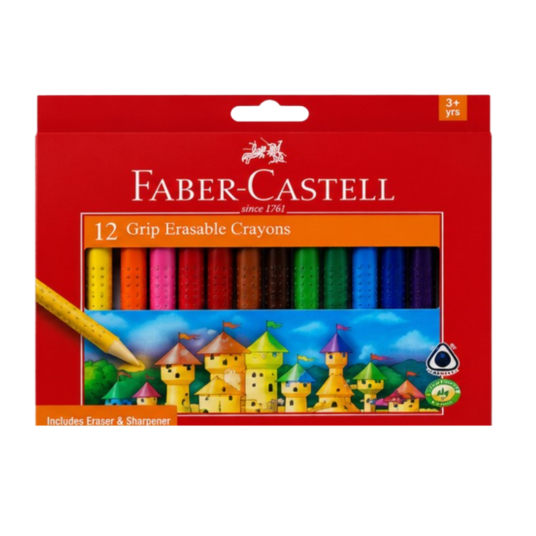 Faber-Castell Grip Erasable Crayons
