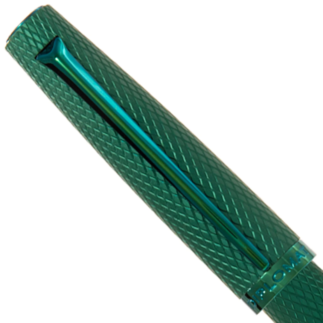 Diplomat Viper Green Guilloche Roller Ball Pen D41304030