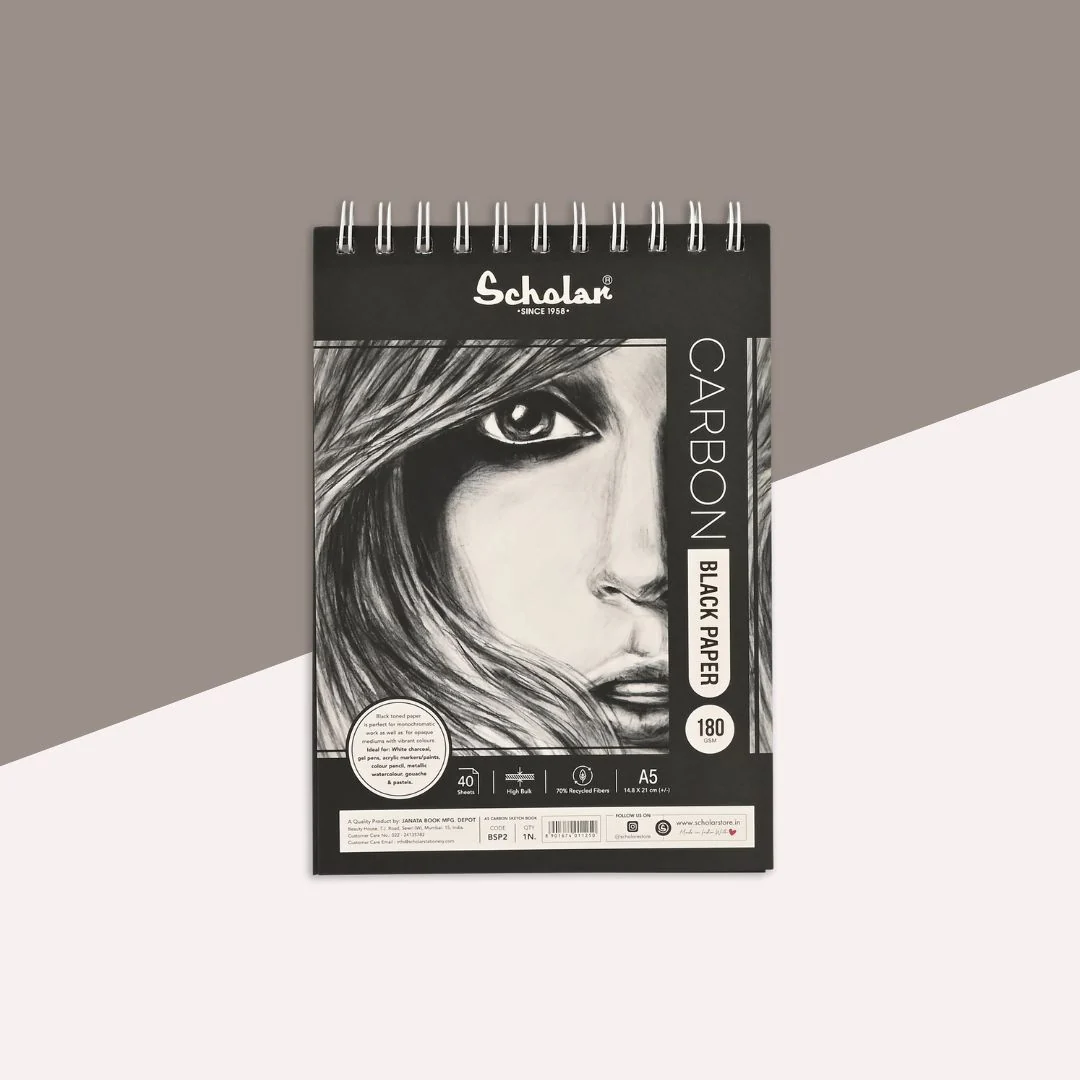 Scholar Carbon Sketch Pad Black Paper