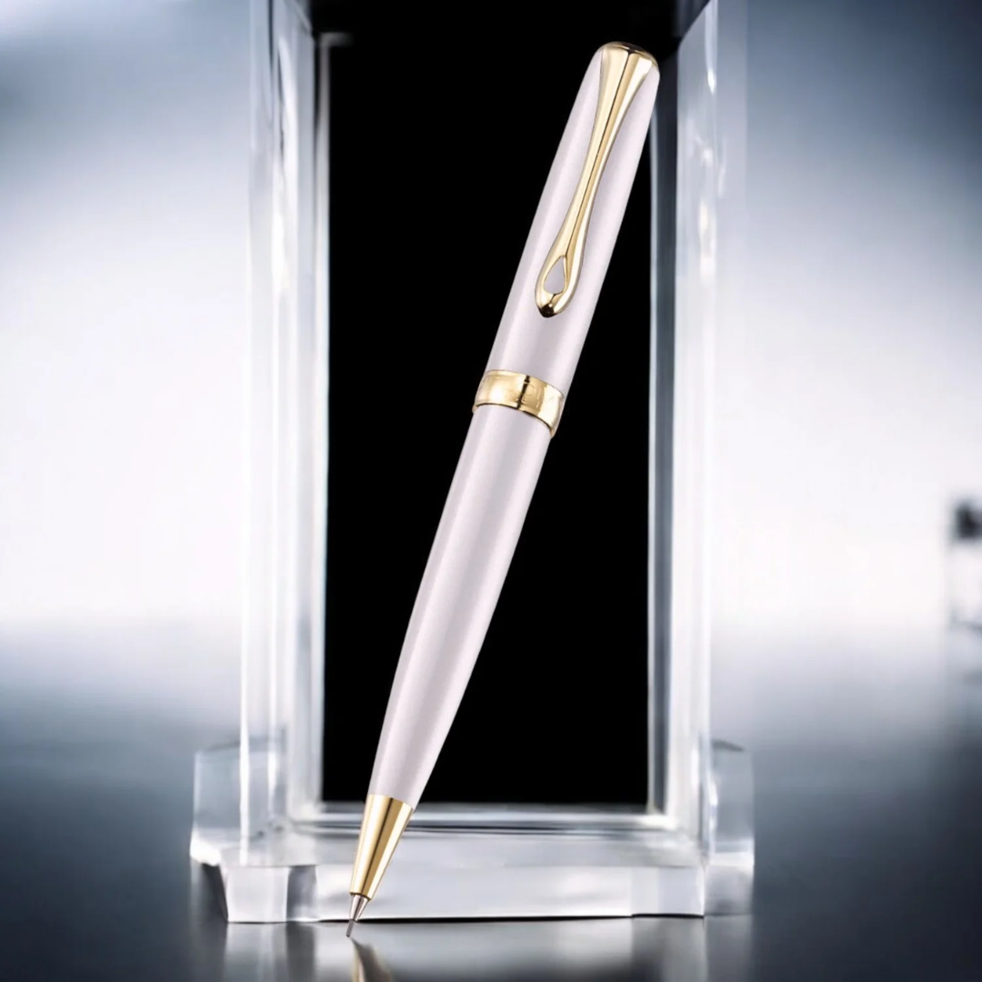 Diplomat Excellence A2 Pearl White Gold Mechanical Pencil D40219050