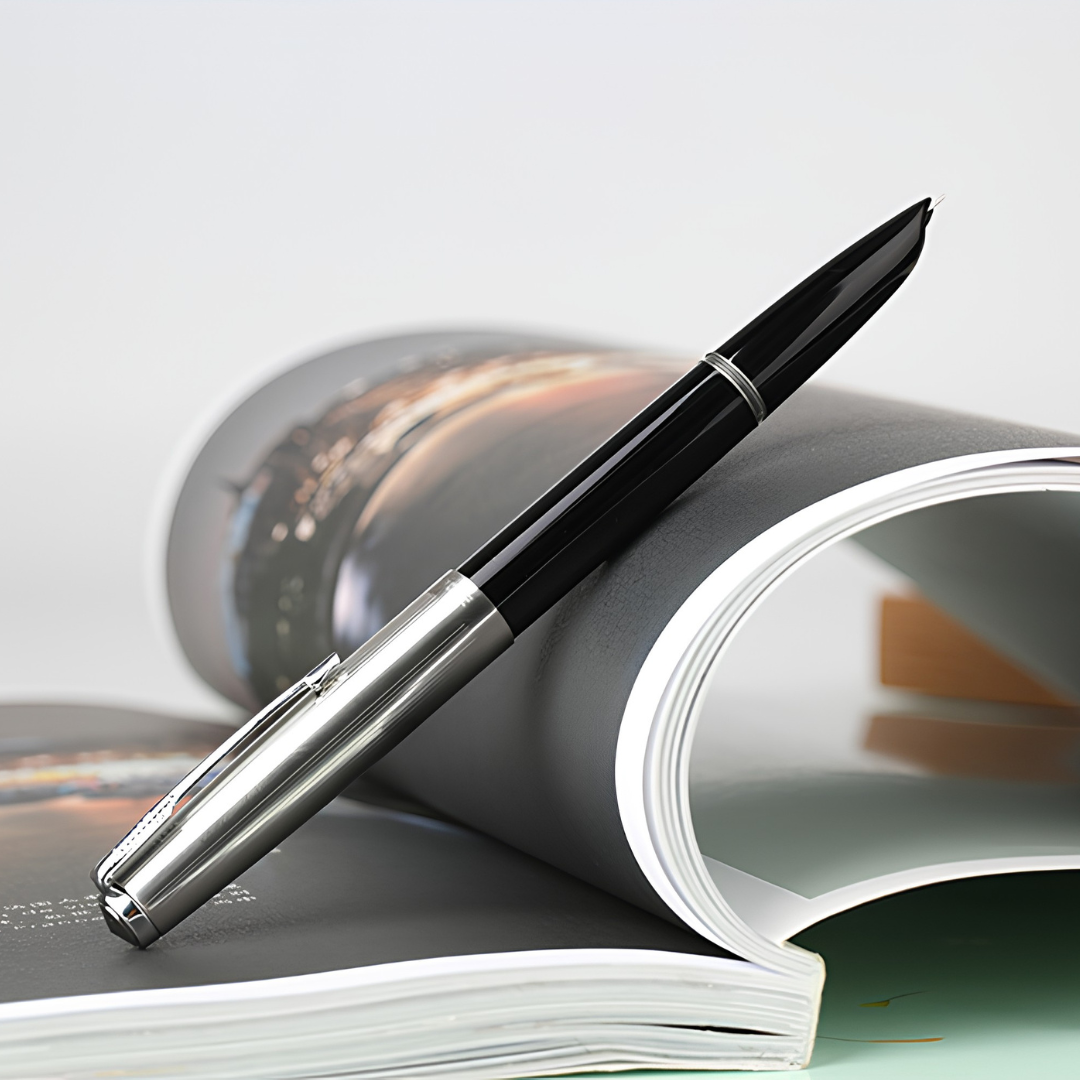 Hero 616 Plus F Fountain Pen Silver Cap