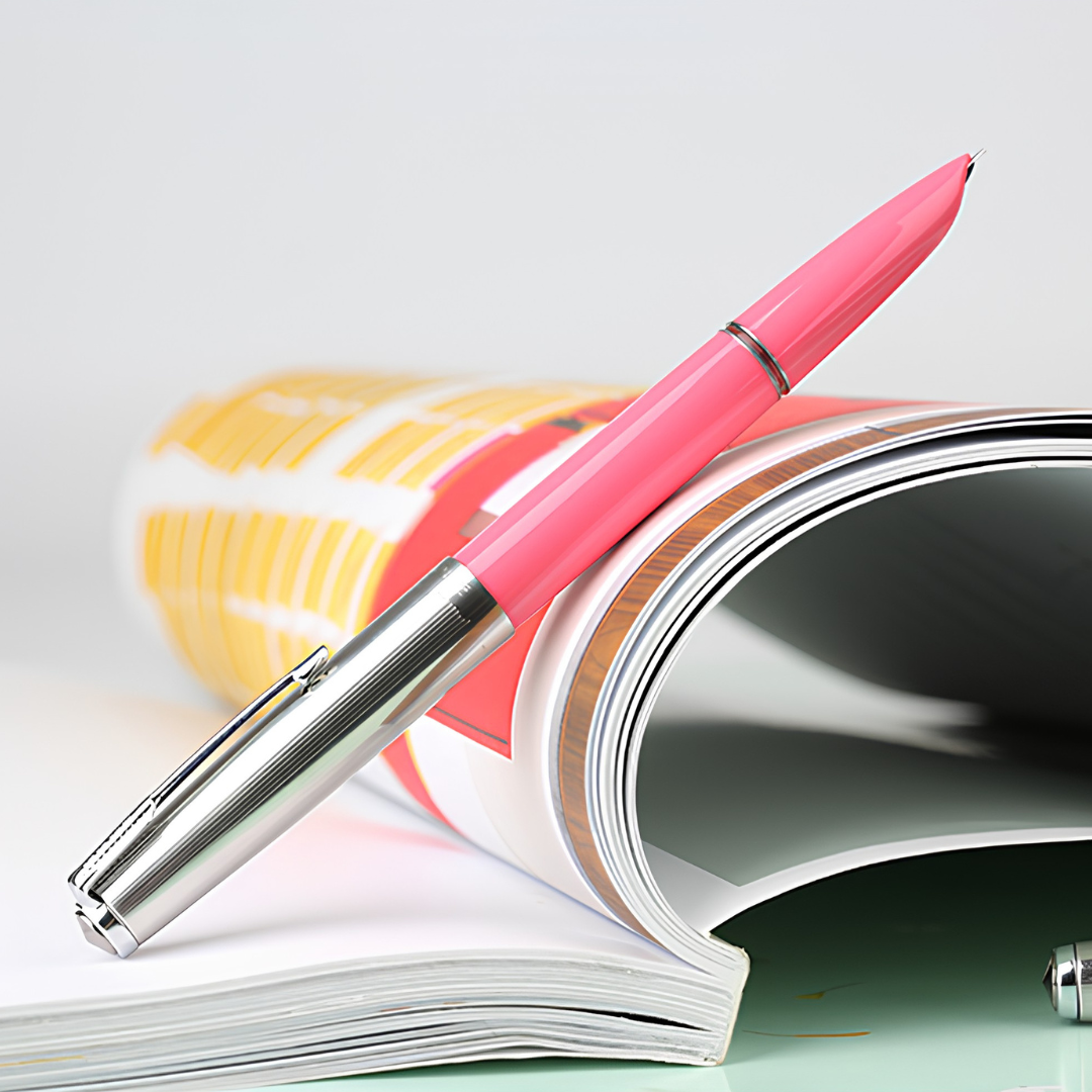Hero 616 Plus F Fountain Pen Silver Cap