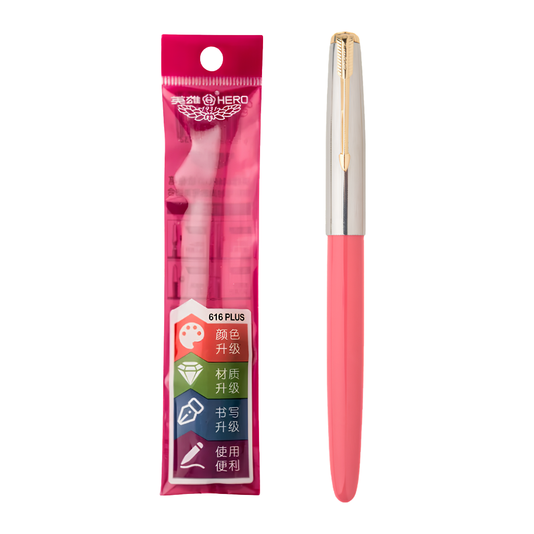 Hero 616  Fountain Pen Plus Gold Cap