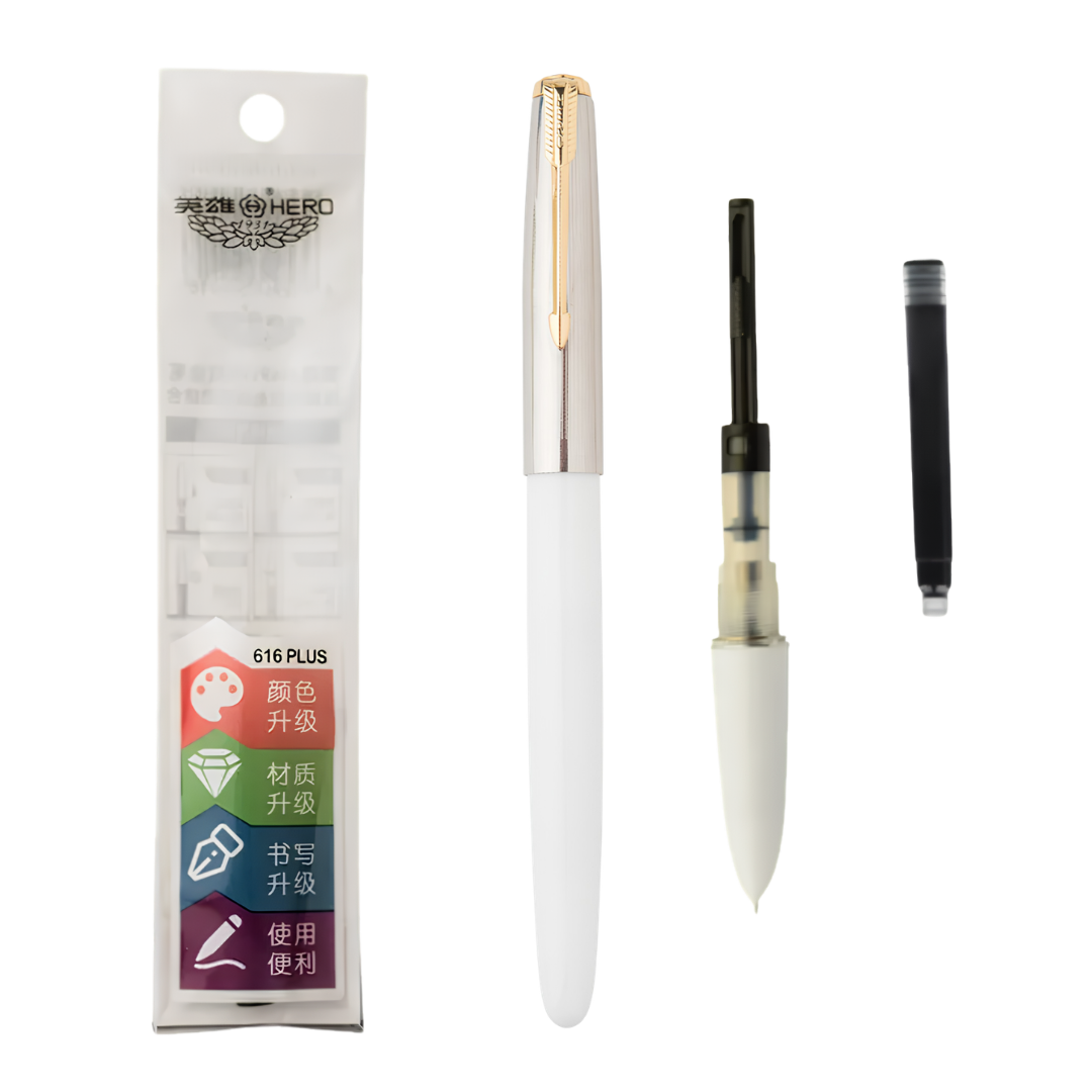 Hero 616  Fountain Pen Plus Gold Cap
