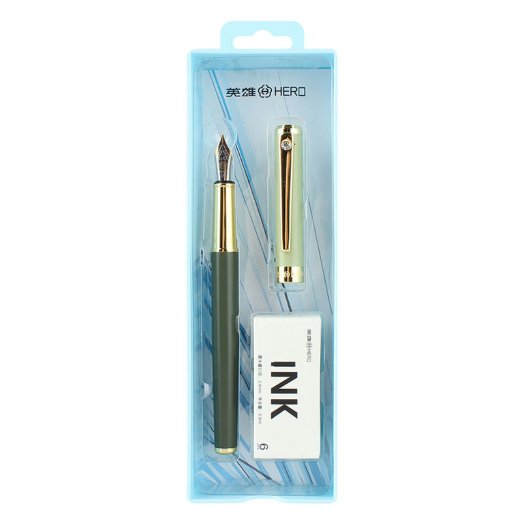 Hero A06 Morandi Iridium Pen Signature Replaceable Ink Bag Fountain Pen