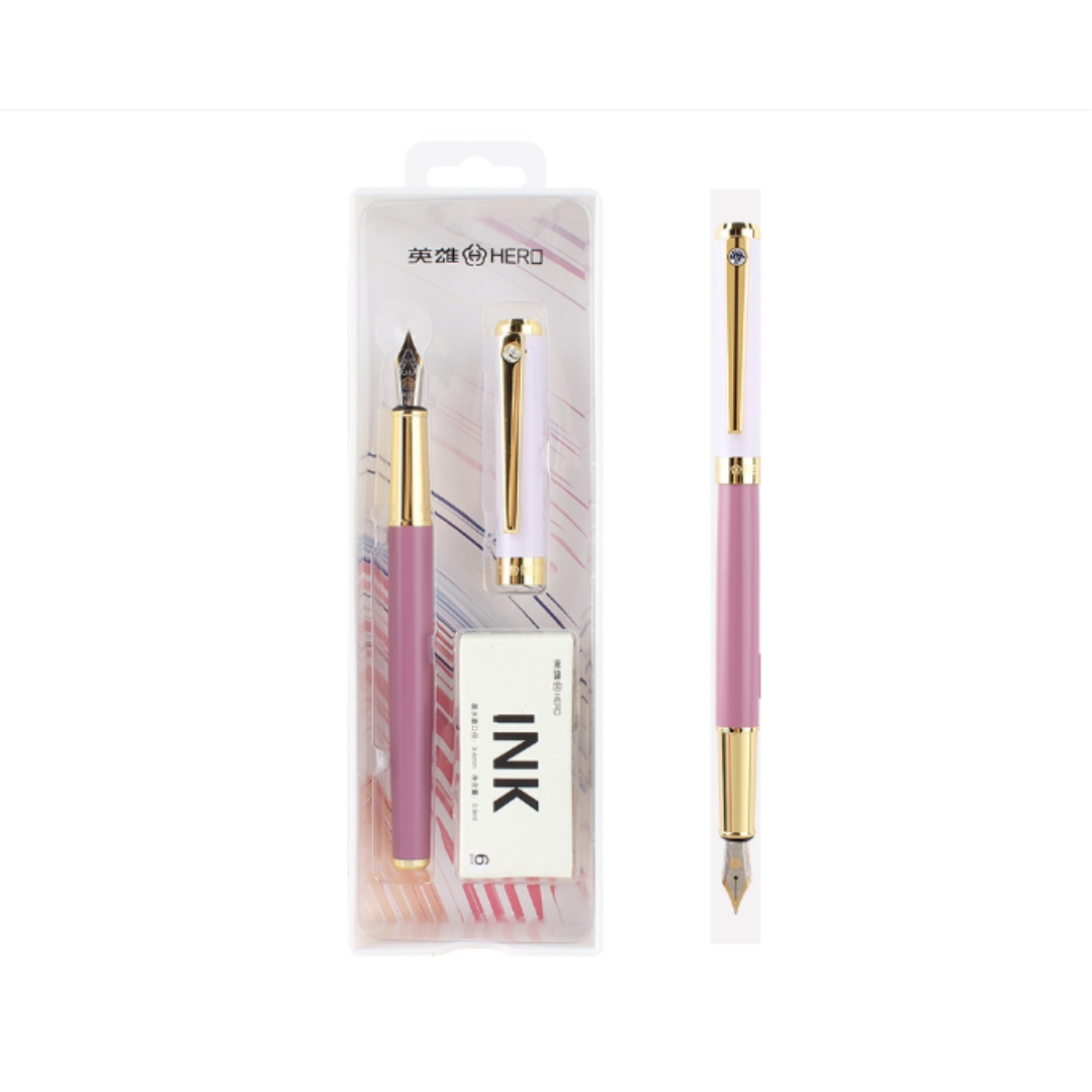 Hero A06 Morandi Iridium Pen Signature Replaceable Ink Bag Fountain Pen