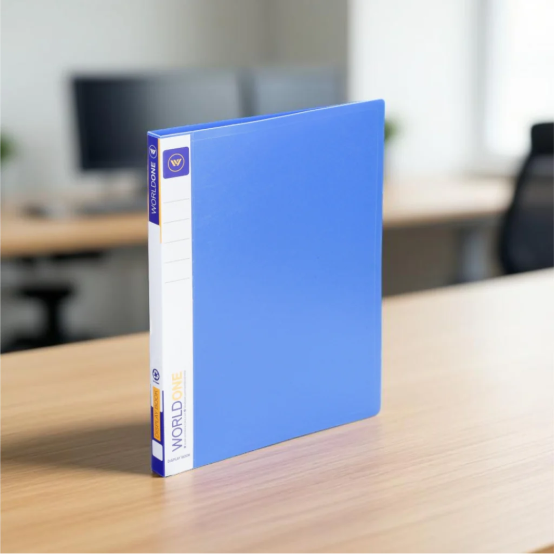 Worldone Black Display Book File