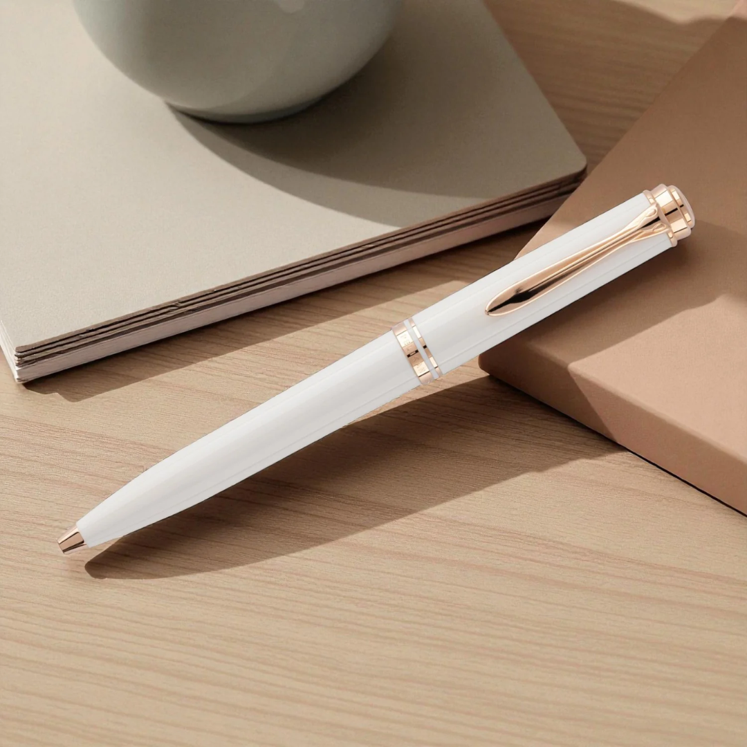 Pelikan  Special Edition Souveran K600 White Rose Gold Ballpoint Pen
