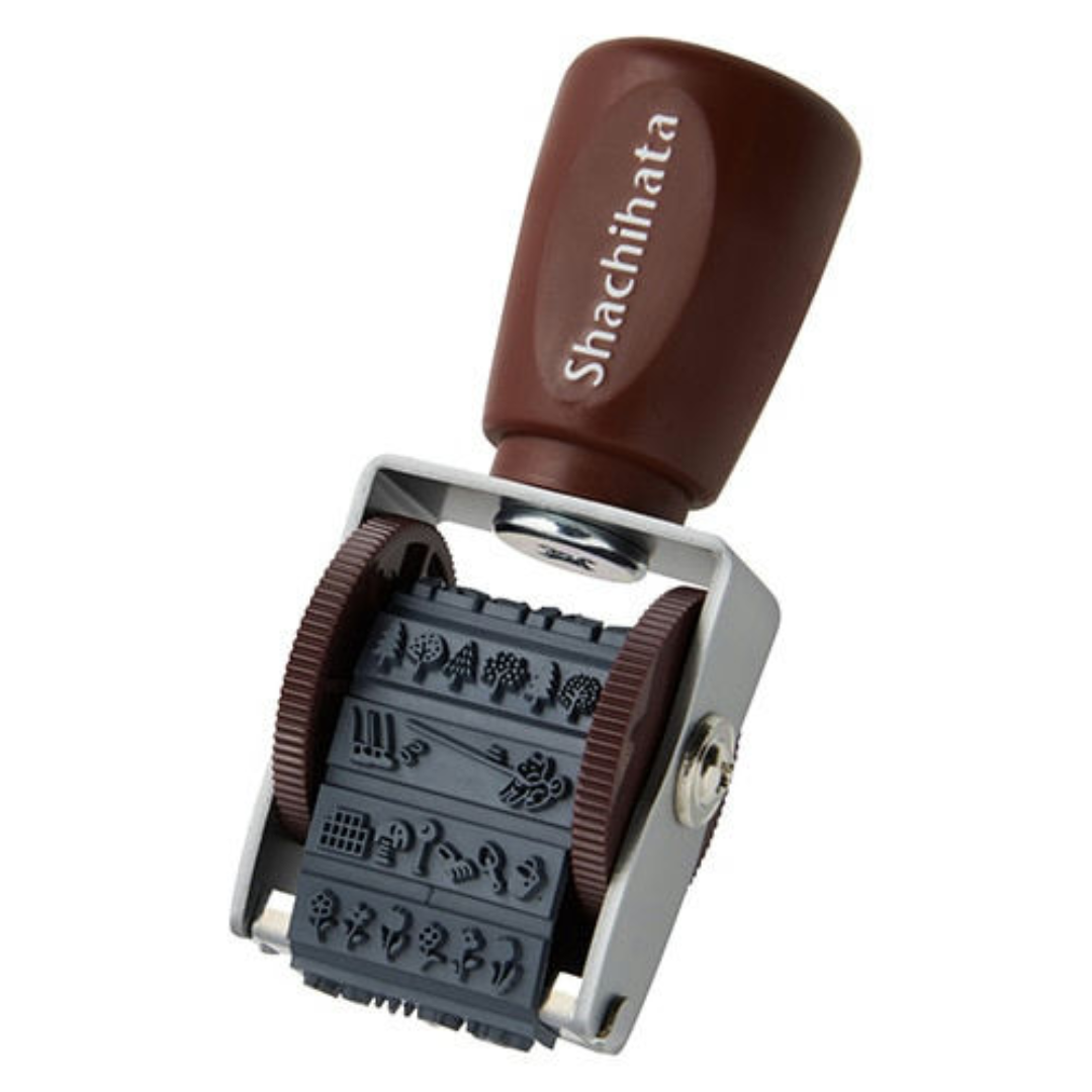 Shachihata Rotating Decoration Stamp