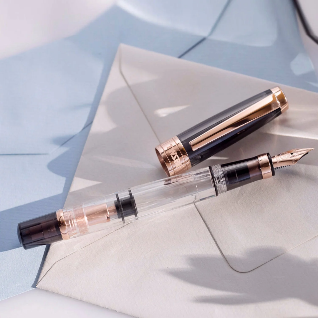 Twsbi Diamond Fountain Pen in Smoke Rose Gold
