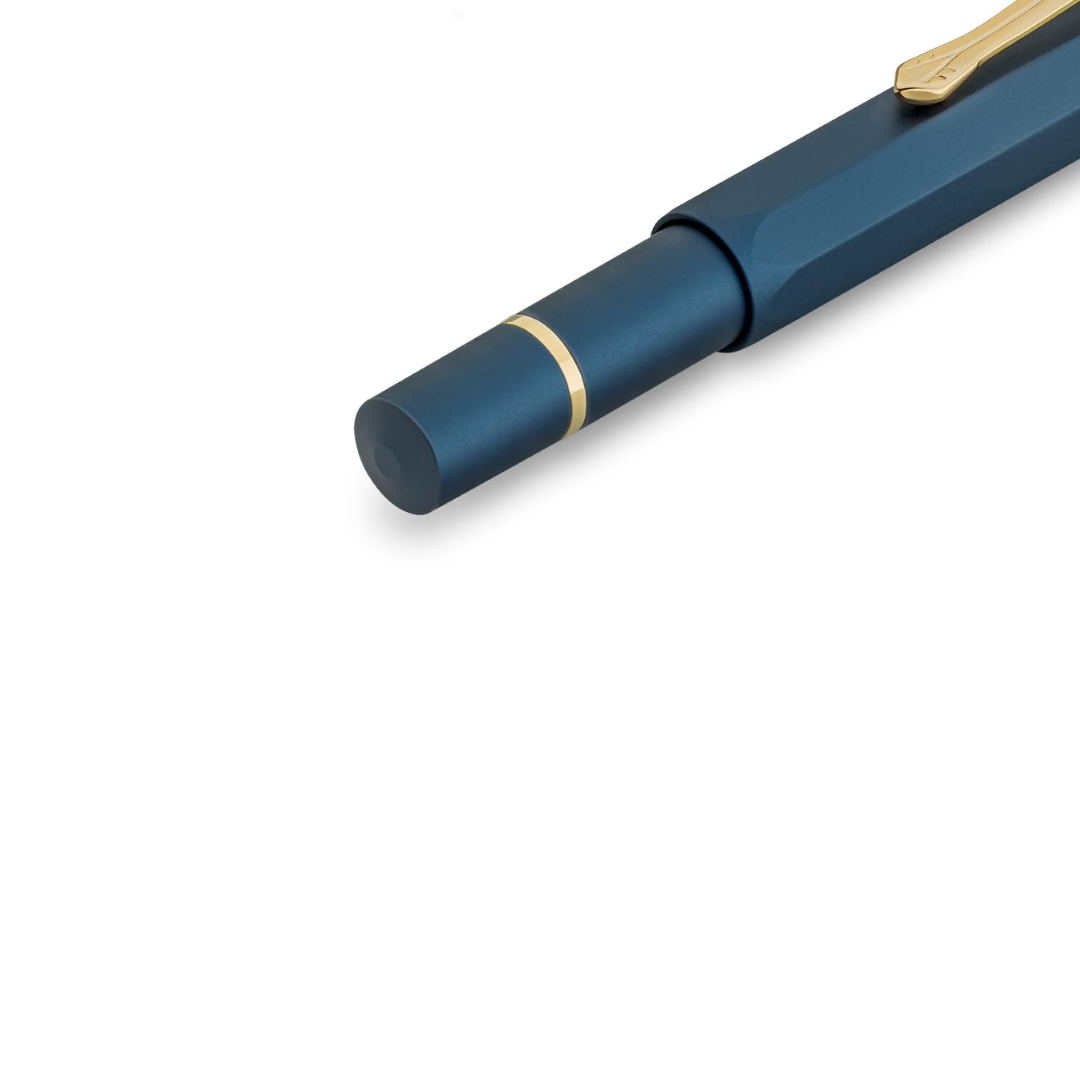 Kaweco Piston Port AL Navy/Gold Starter Fountain Pen Set
