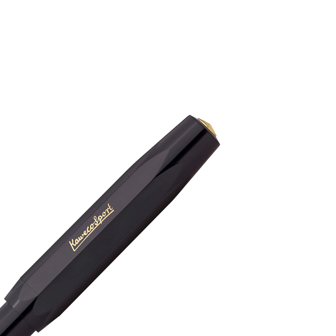 Kaweco Piston Sport Classic Black-Gold Fountain Pen