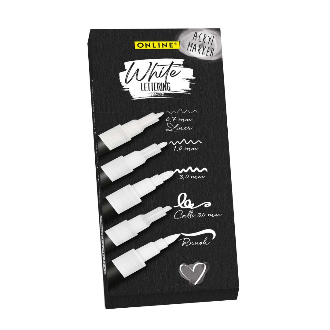 Online Lettering Markers Set