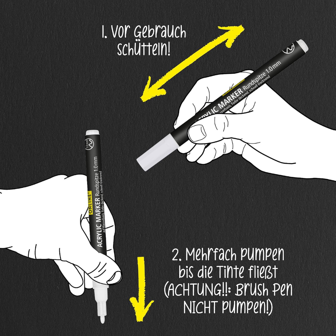 Online Lettering Markers Set