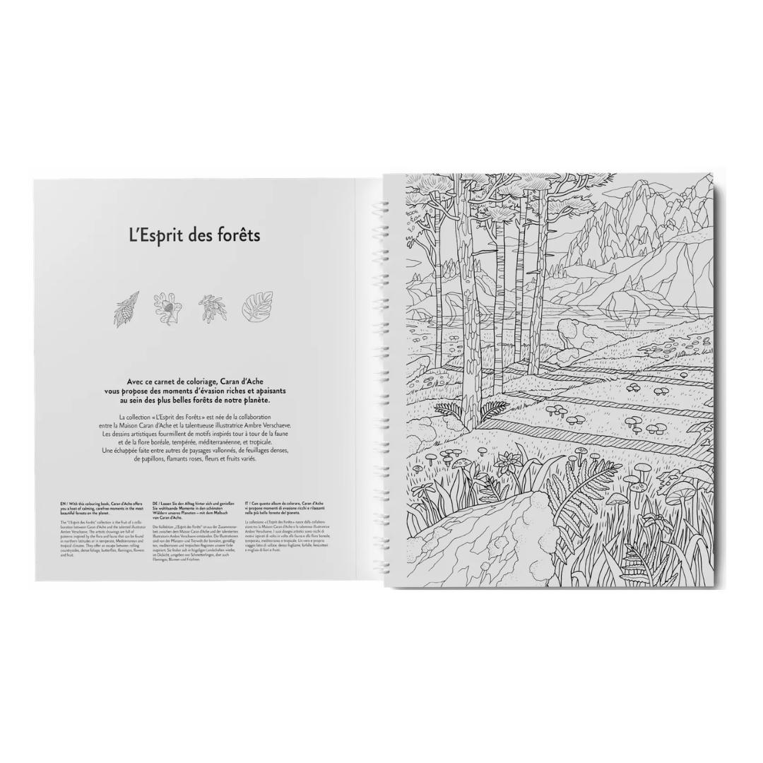 Caran D'Ache Esprit Des Forets Colouring Book