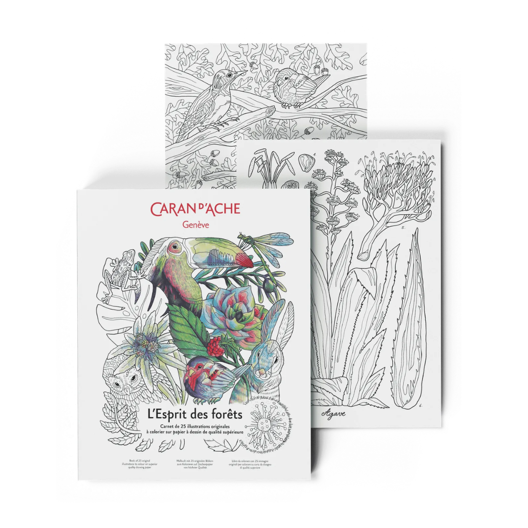 Caran D'Ache Esprit Des Forets Colouring Book