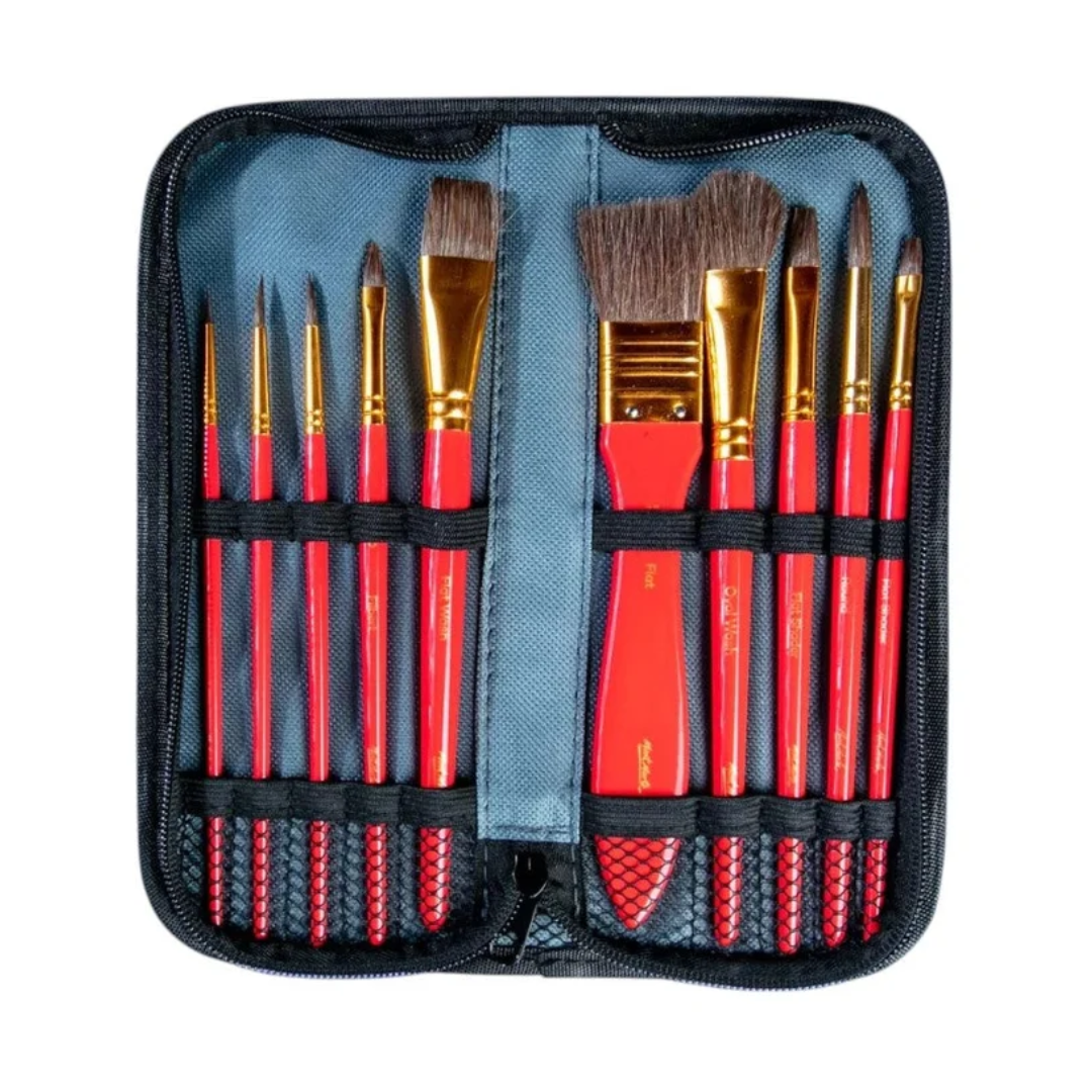 Mont Marte Watercolour Brush Set In Wallet