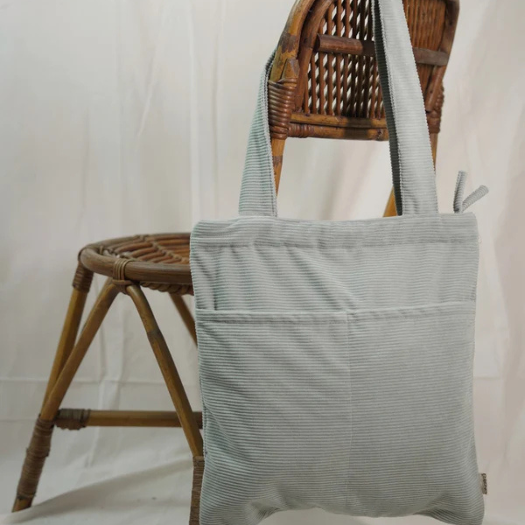 Ekatra Minimalist Corduroy Day Tote