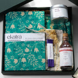 Ekatra The Ritual Collection Limited Edit-Teal Floral