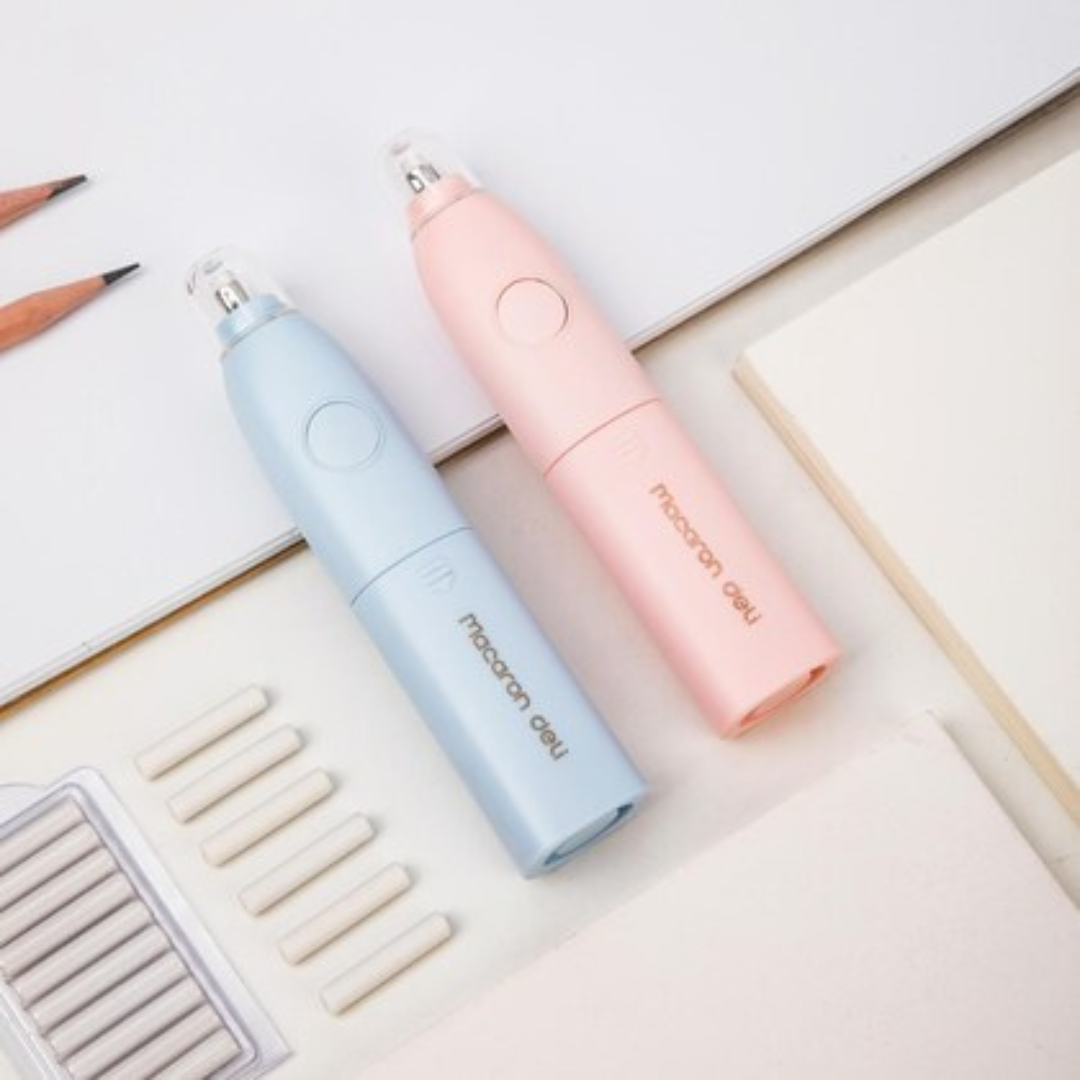 Deli Electric Eraser with refill Set