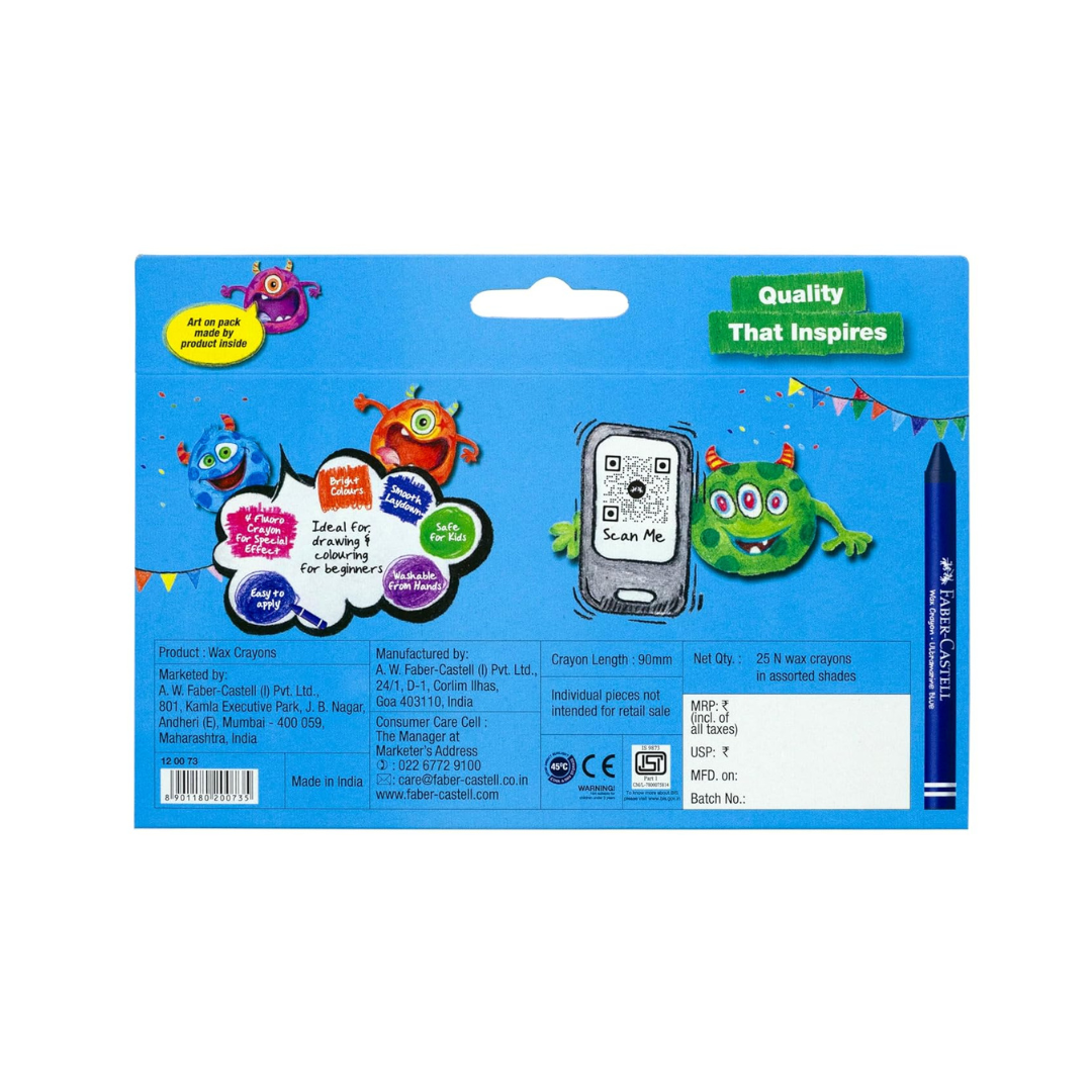 Faber-Castell Ultra Long Wax Crayon Set