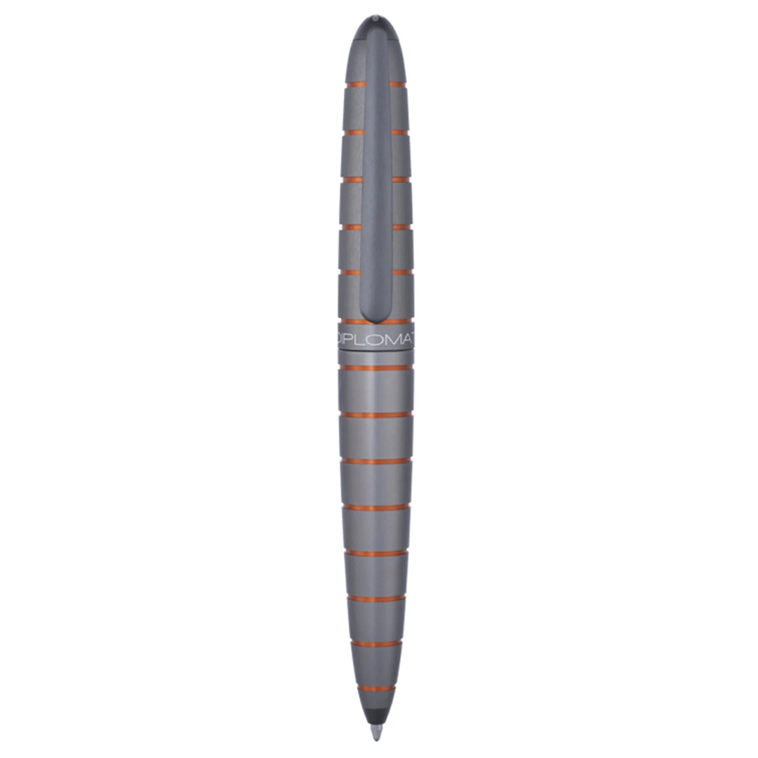 Diplomat Elox Ring Grey/Orange Ballpoint Pen D40354040