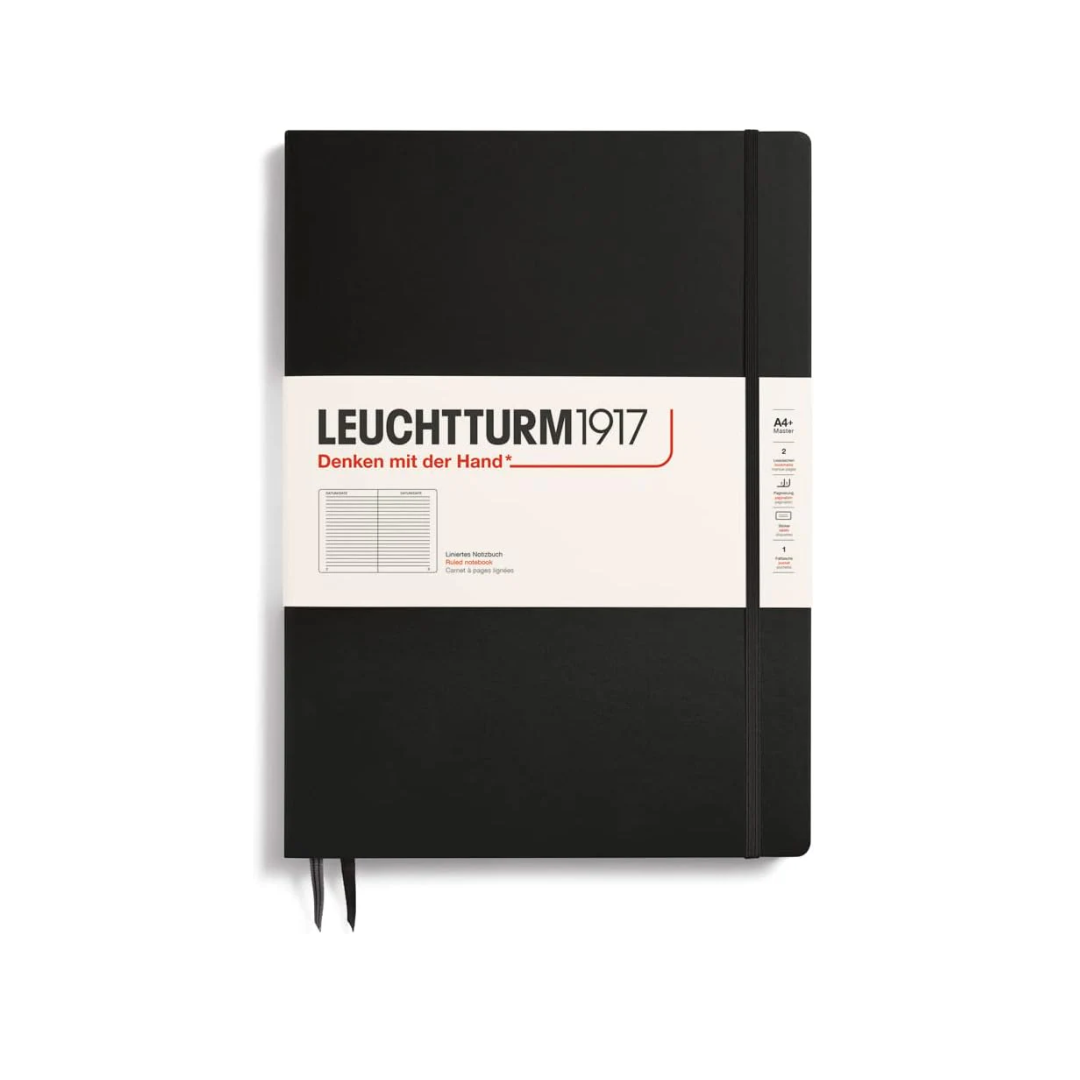 Leuchtturm1917 Ruled Notebook-A4(123) - BLACK