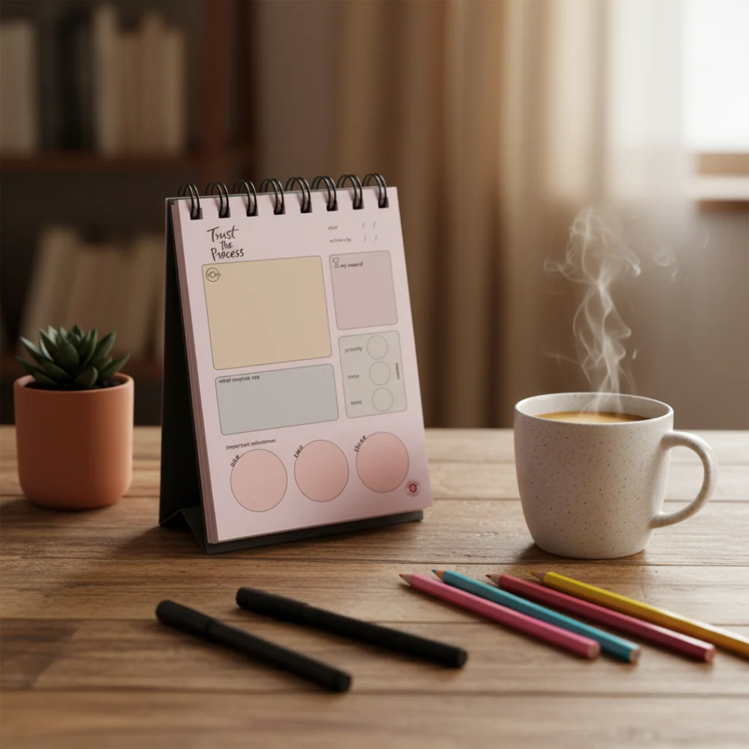 Gift of Love Undated Goal Planner Desk Set