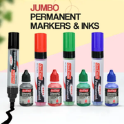 Soni Officemate Refillable Jambo Permanent Marker & Ink Set