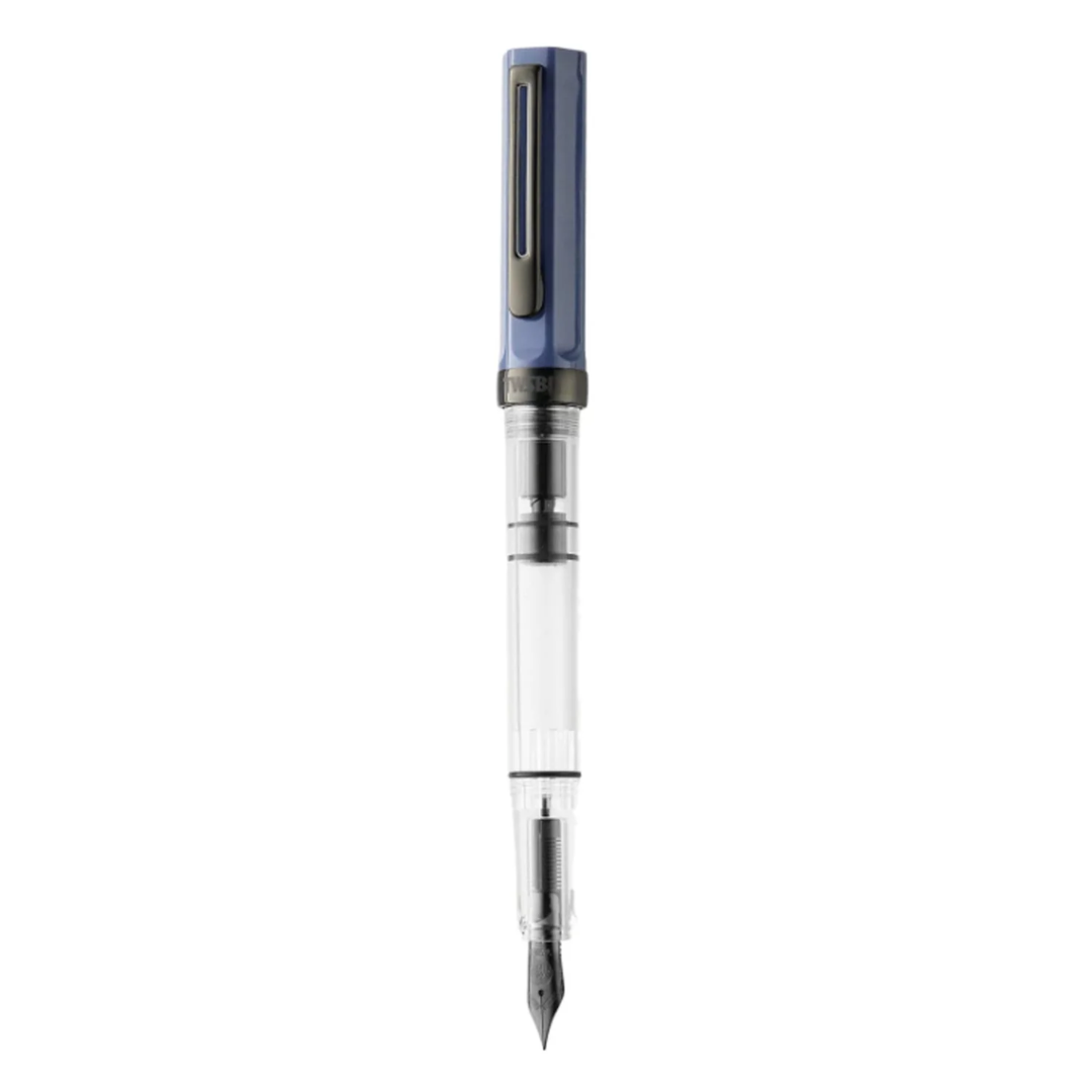 Twsbi Eco Slate Blue with Onyx Trim Fountain Pen