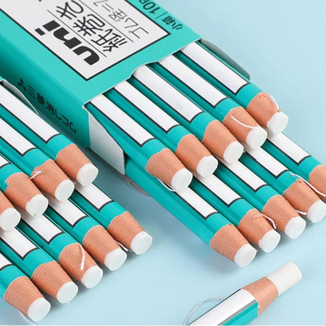 Uni Paper Wrapped Pencil Type Eraser