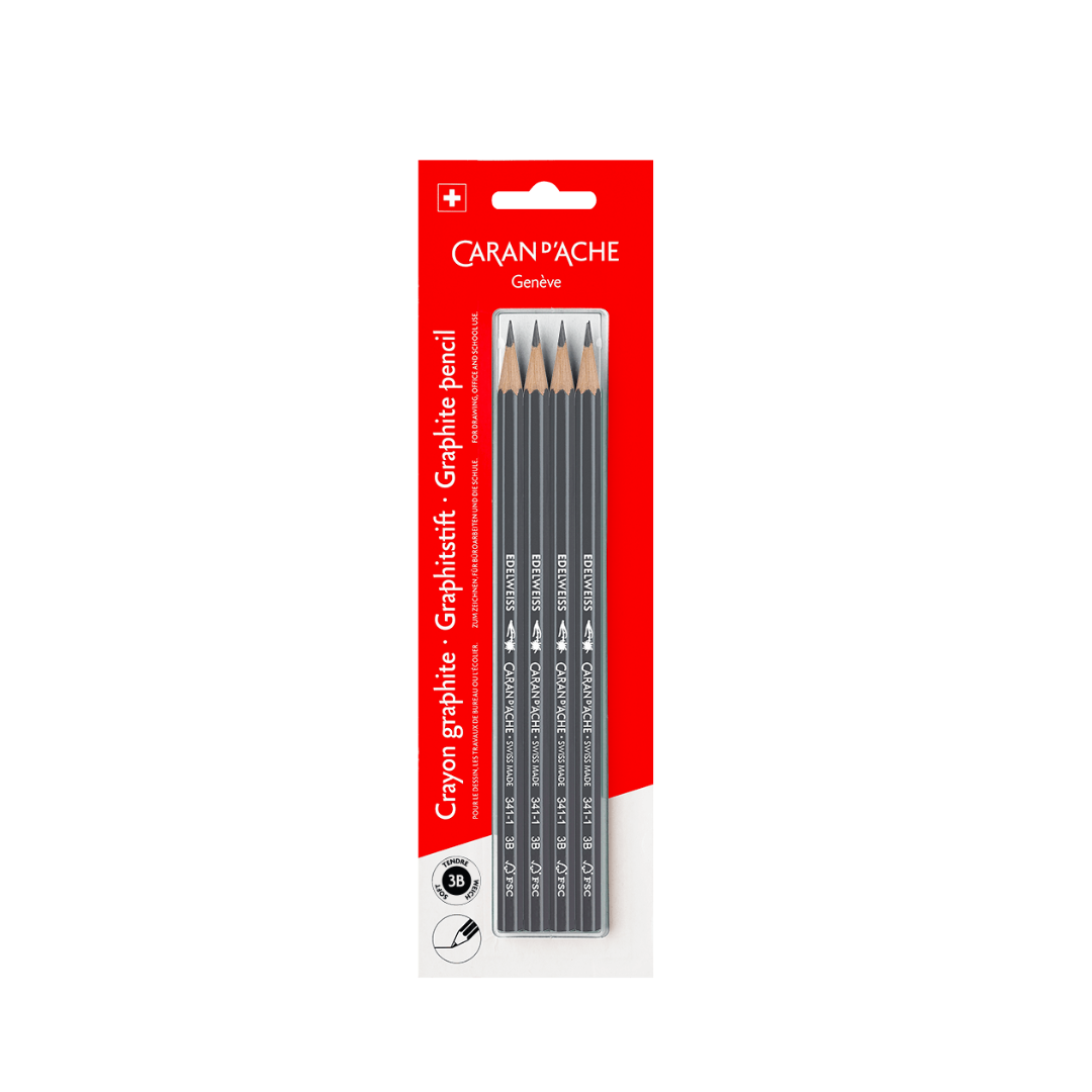 Caran d'ache Edelweiss 3B Graphite Pencil Set