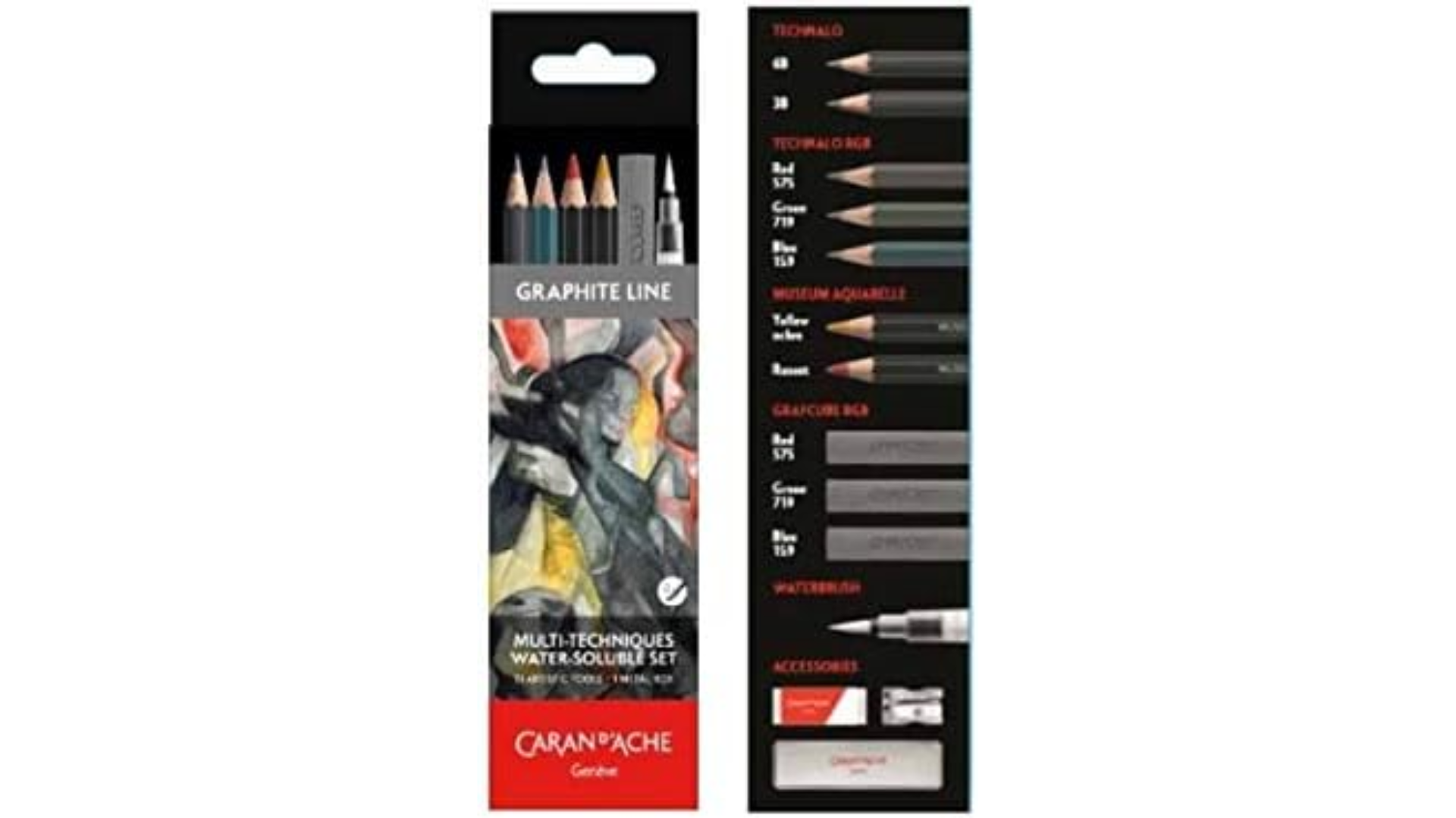Caran D'Ache Graphite Line Multi Technic Water Soluble 13 PC