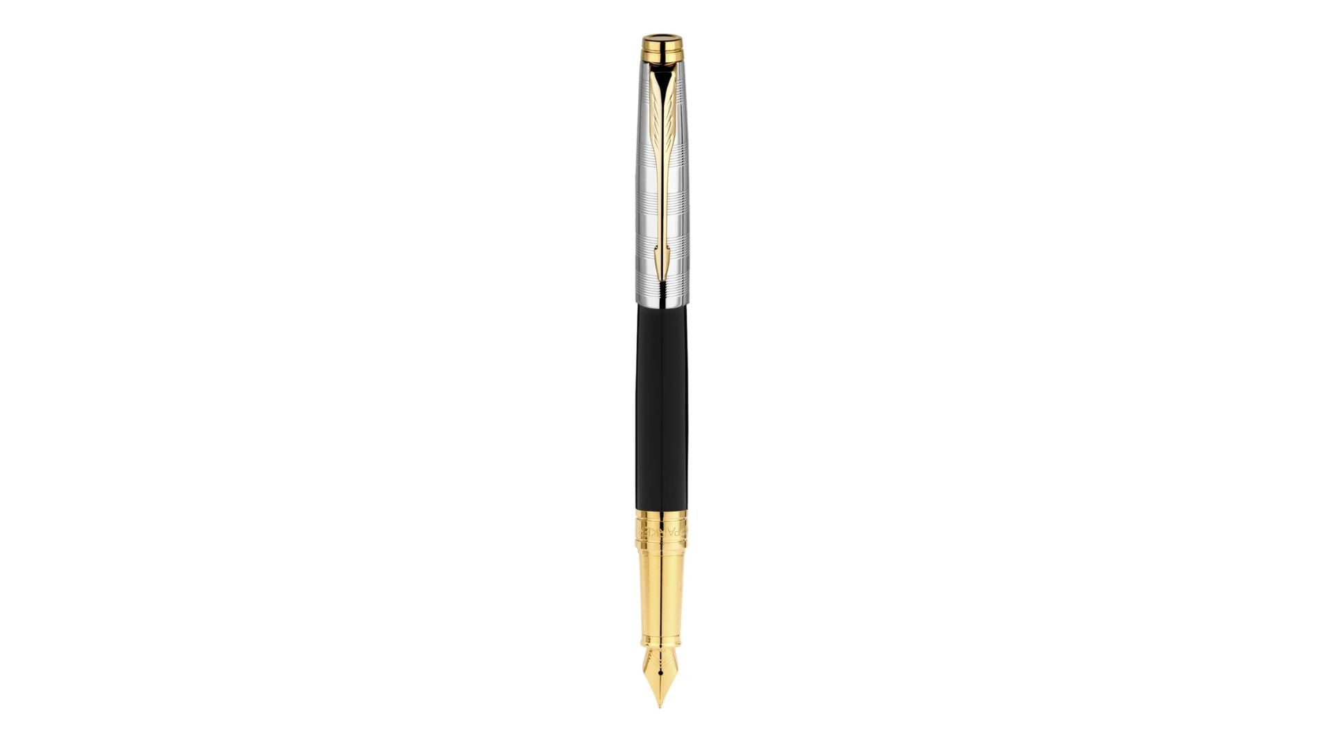 Parker Premium Aster Deluxe Black/Chrome GT Fountain Pen