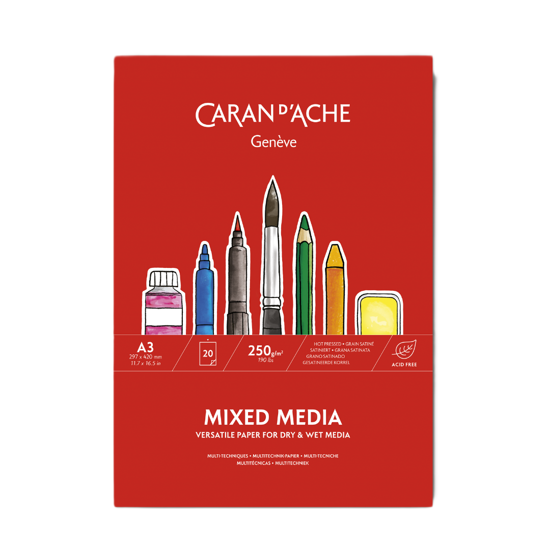 Caran D'Ache Mixed Media Postcards And Book