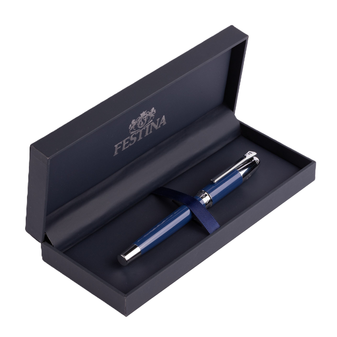 Festina Fountain pen Classicals Chrome Blue