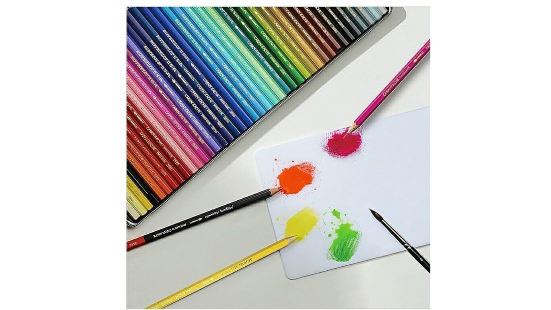 Caran d'Ache Artist Supracolor Soft Aquarelle Pencil WoodBox 80 Shades