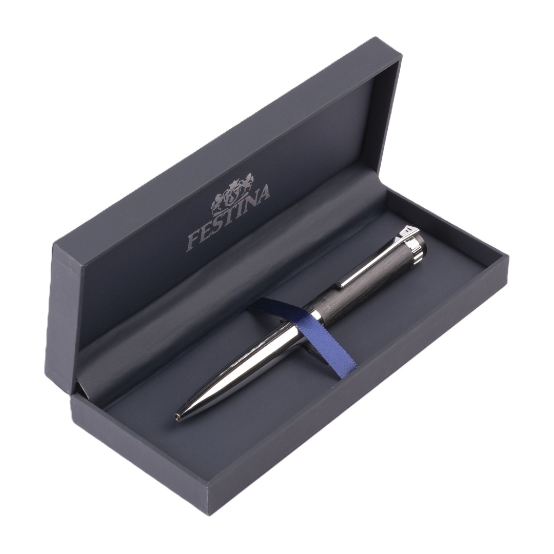 Festina Ballpoint pen Prestige Chrome Black