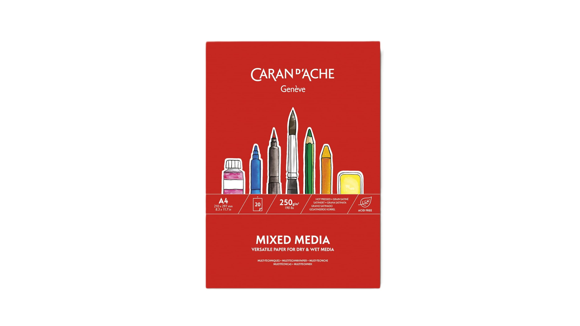 Caran D'Ache Mixed Media Paper Pad A4