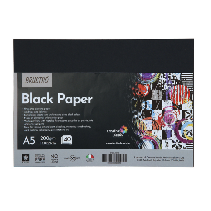 Brustro Black Paper A4 & A5